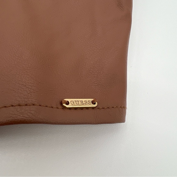 Guess Brown Faux Leather Bustier S NWT - Picture 5 of 9